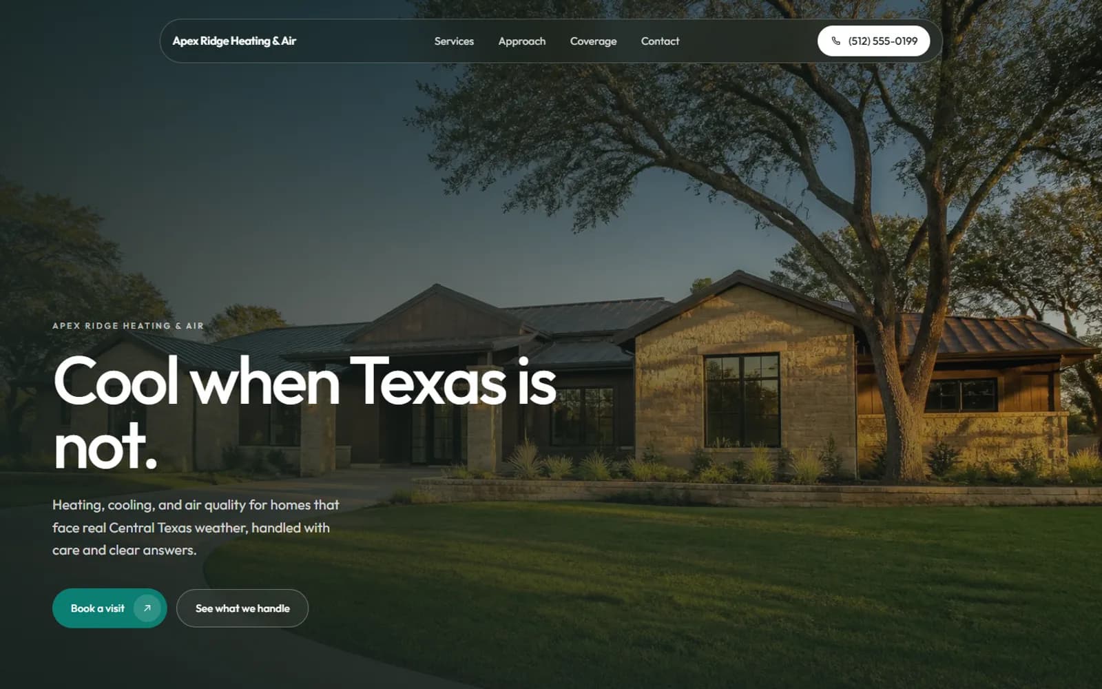 Apex Ridge HVAC — HVAC - Central Texas