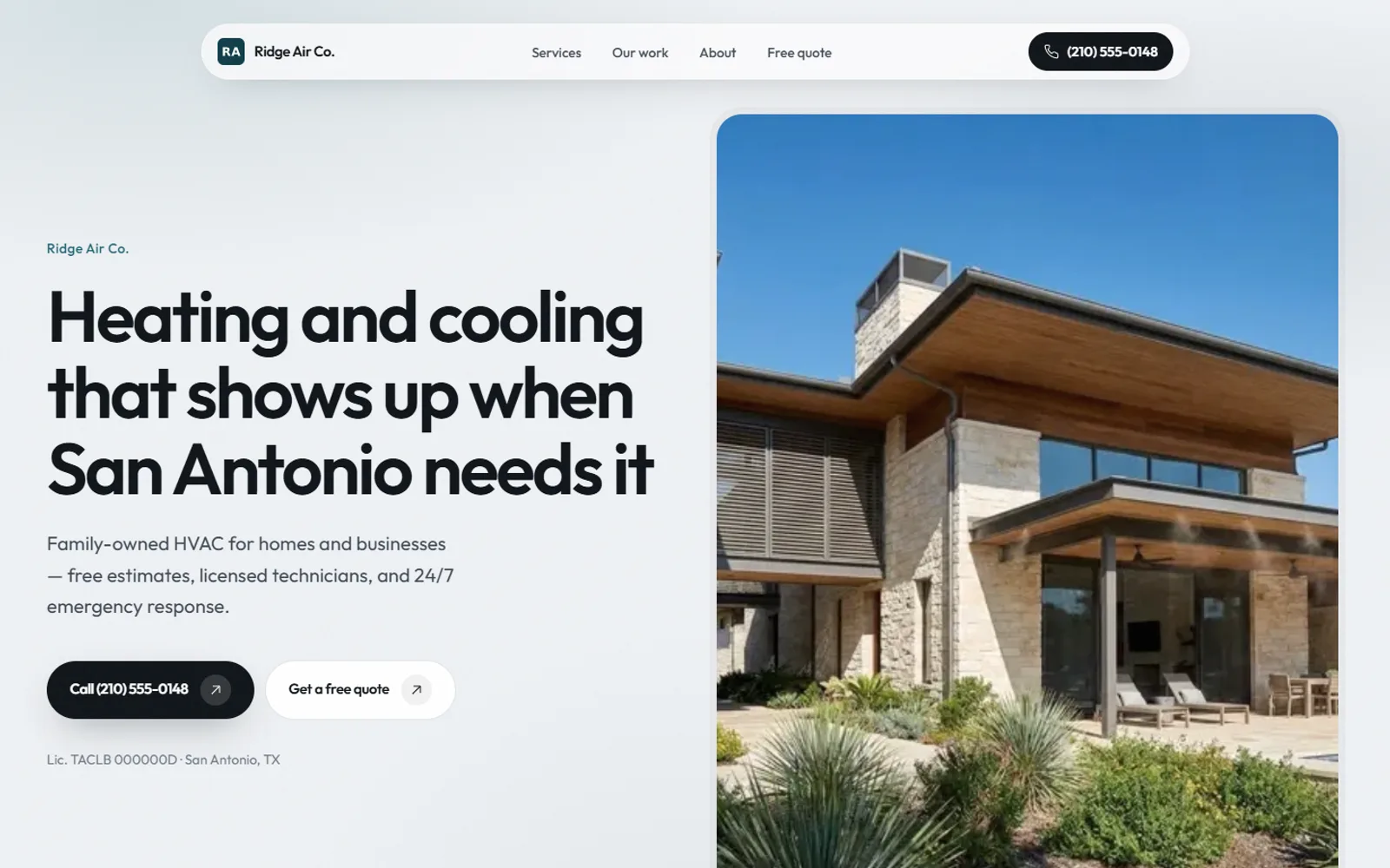 Ridge Air Co. — HVAC - San Antonio